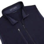 Holderness & Bourne The Ashby Vest in Heathered Dark Navy