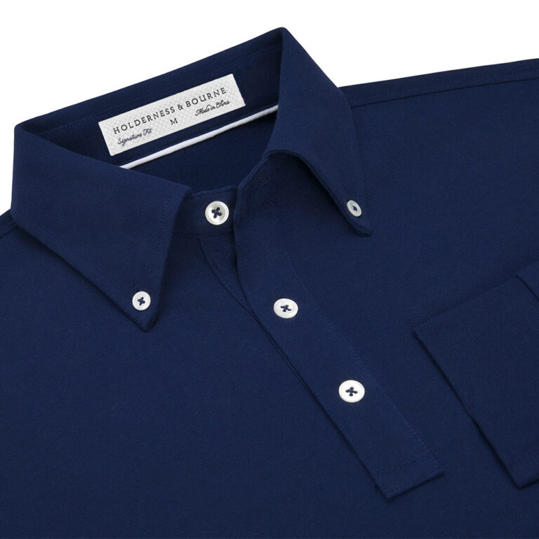 Holderness & Bourne The Burton Shirt in Navy