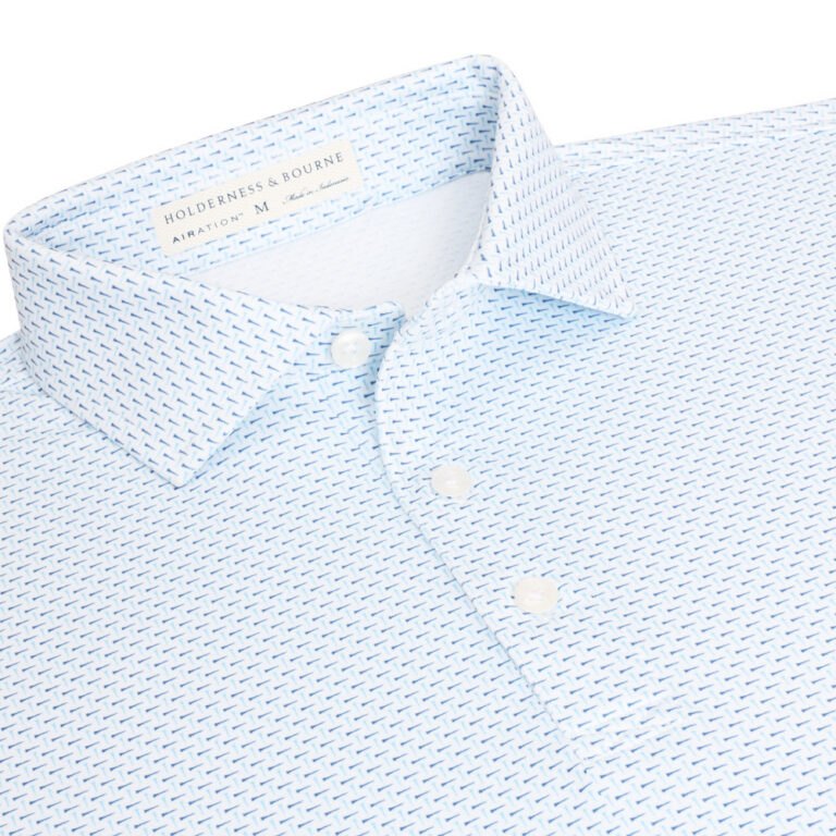 Holderness & Bourne The Cromwell Shirt in Vista Blue & Pacific Blue