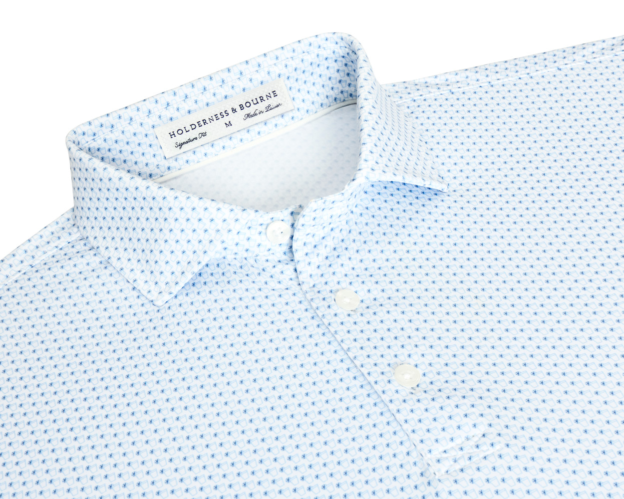 Holderness & Bourne The Fulton Shirt in Vista Blue & Pacific Blue
