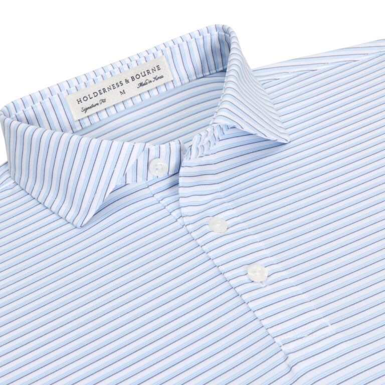 Holderness & Bourne The Latham Shirt in Vista Blue & Pacific Blue