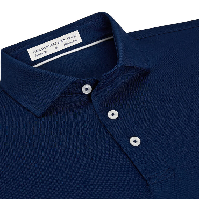 Holderness & Bourne The Macdonald Polo in Navy