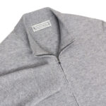 Holderness & Bourne The McDaid Full-Zip Sweater in Heathered Gray