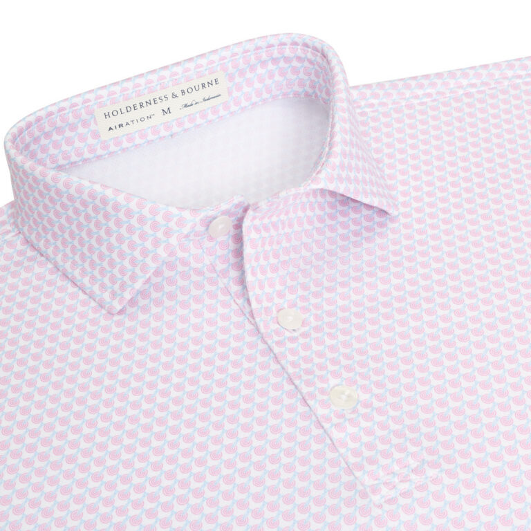 Holderness & Bourne The Meade Shirt in Faded Mauve & Vista Blue