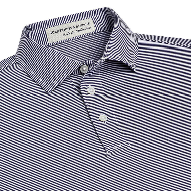 Holderness & Bourne The Perkins Boys Shirt in Navy & White