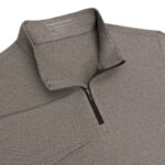 Holderness & Bourne The Royce Quarter-Zip in Heathered Driftwood