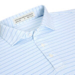 Holderness & Bourne The Stanley Shirt in White/Vista Blue/Horizon Blue