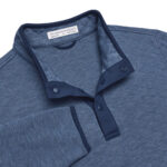 Holderness & Bourne The Sullivan Quarter-Snap in Heathered Pacific Blue