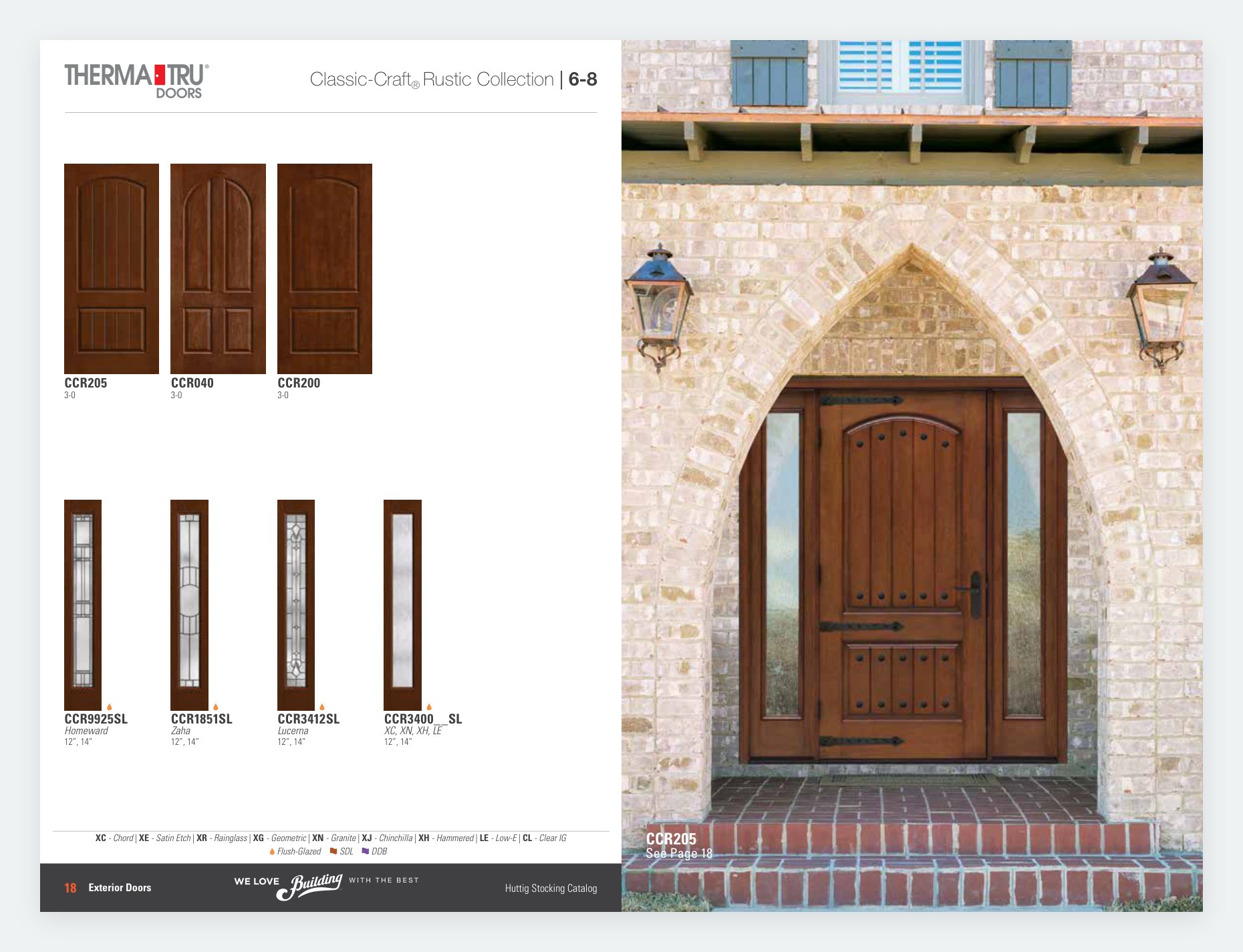 Huttig Dallas stocking catalog: Classic-Craft Rustic doors