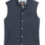 Johnnie-O Bauer Snap-Front Jacket in Navy