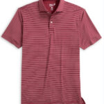 Johnnie-O Beau Performance Polo in Maroon 1