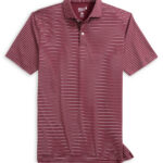 Johnnie-O Beau Performance Polo in Maroon 3