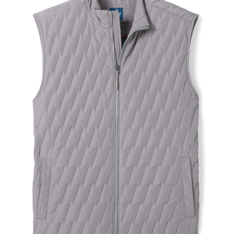 Johnnie-O Belfry Quilted Puffer Vest in Magnesium
