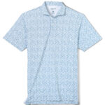 Johnnie-O Bloom Neat Performance Polo in Carbon Fiber