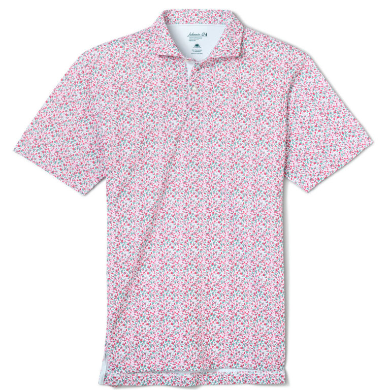 Johnnie-O Bloom Neat Performance Polo in Palm Beach
