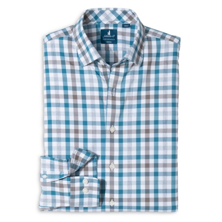 Johnnie-O Cay Gingham Performance Button-Down