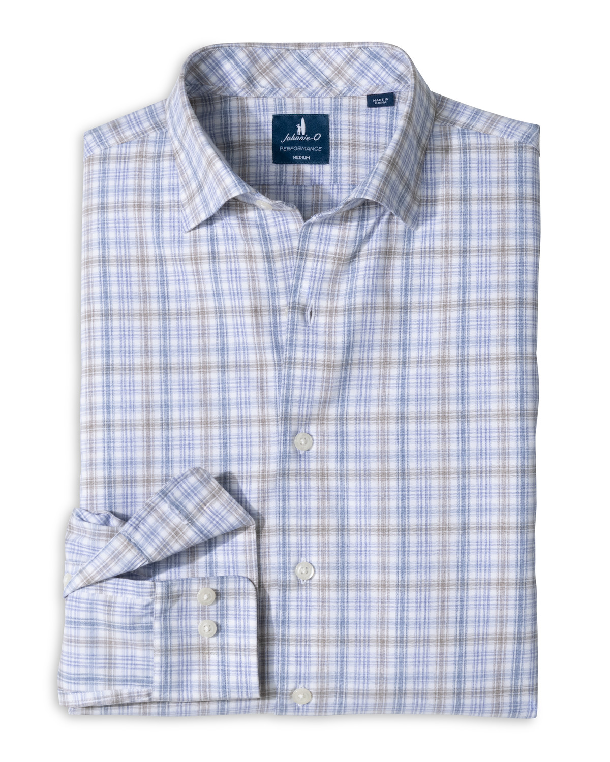 Johnnie-O Chelsea Pane Performance Button-Down