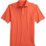 Johnnie-O Coastal Wash Polo in Orange 3