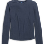 Johnnie-O Course Women’s Long Sleeve Tee in Navy