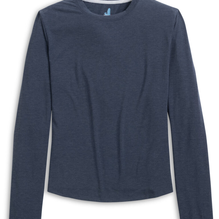 Johnnie-O Course Women's Long Sleeve Tee in Navy