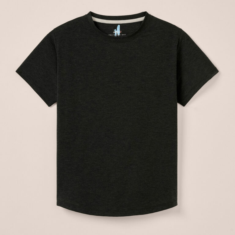 Johnnie-O Course Women's Tee in Heather Black