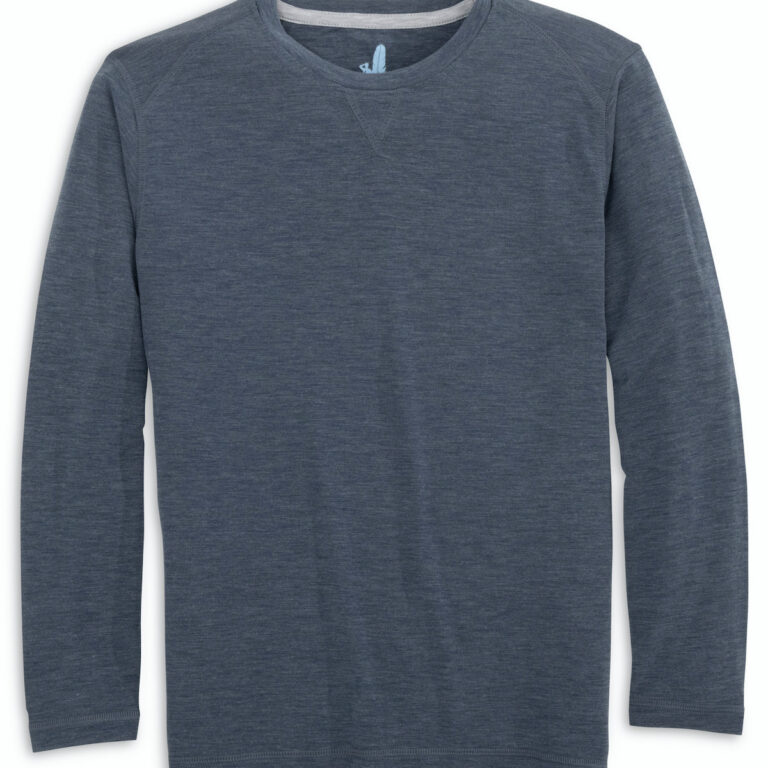 Johnnie-O Course Youth Long Sleeve Tee in Wake