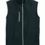 Johnnie-O Crosswind Quilted Vest in Black
