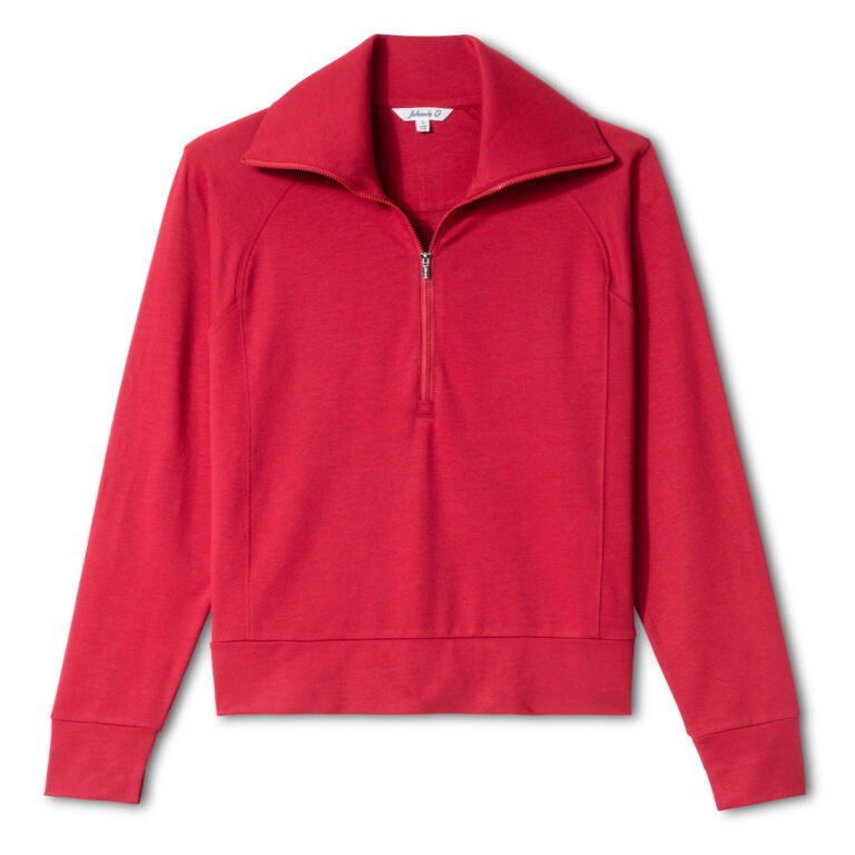 Johnnie-O Eliza Women's Half-Zip in Crimson