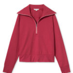Johnnie-O Eliza Women’s Half-Zip in Earth Red