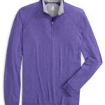Johnnie-O Freeborne Performance Quarter-Zip in Purple 1