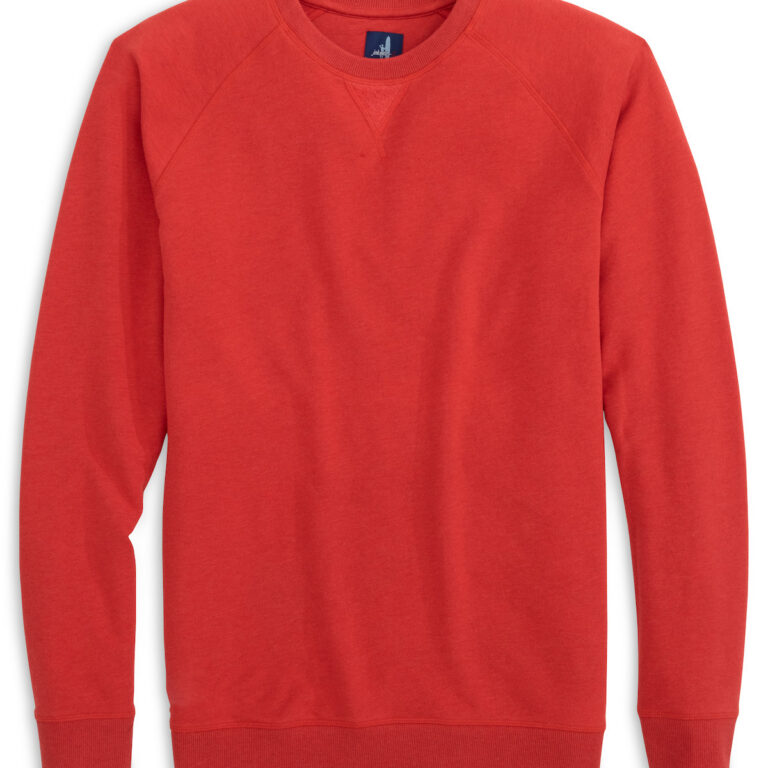 Johnnie-O Freeman Raglan Sweatshirt in Red 1