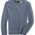 Johnnie-O Hanks Summerweight Quarter-Zip in Navy