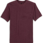 Johnnie-O Heathered Spencer Polo in Maroon 3
