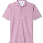 Johnnie-O Hex Performance Polo in Maroon 1