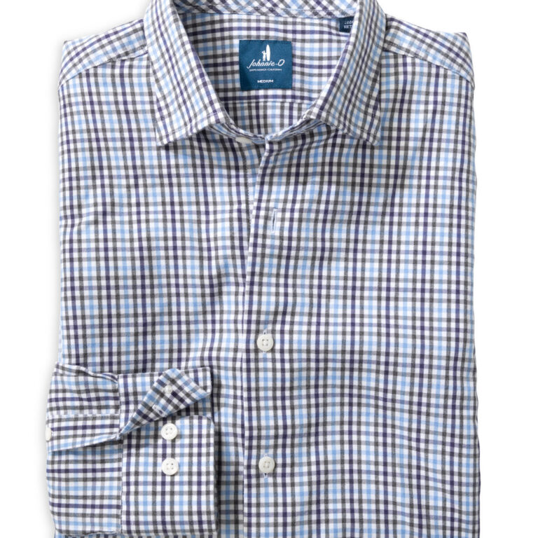 Johnnie-O Highland Pane Button-Down in Kona