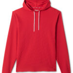 Johnnie-O Hoppin Performance Hoodie in Crimson