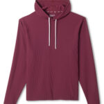 Johnnie-O Hoppin Performance Hoodie in Maroon 3
