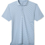Johnnie-O Lyndonn Striped Polo in Carbon Fiber