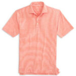 Johnnie-O Lyndonn Striped Polo in Orange 3