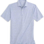 Johnnie-O Lyndonn Striped Polo in Royal 2