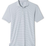 Johnnie-O Lyndonn Striped Polo in Seal