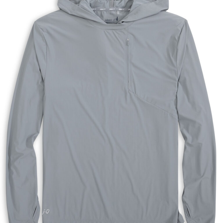Johnnie-O Maxwel Tee Hoodie in Thunder