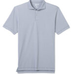 Johnnie-O Mesh Solid Performance Polo in Navy