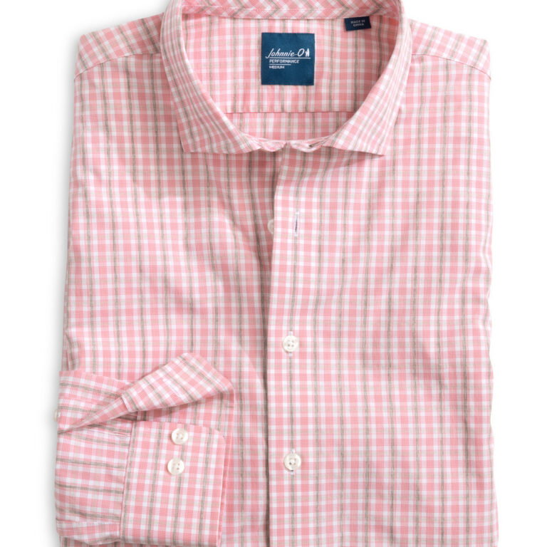 Johnnie-O Morse Performance Button-Down in Petal