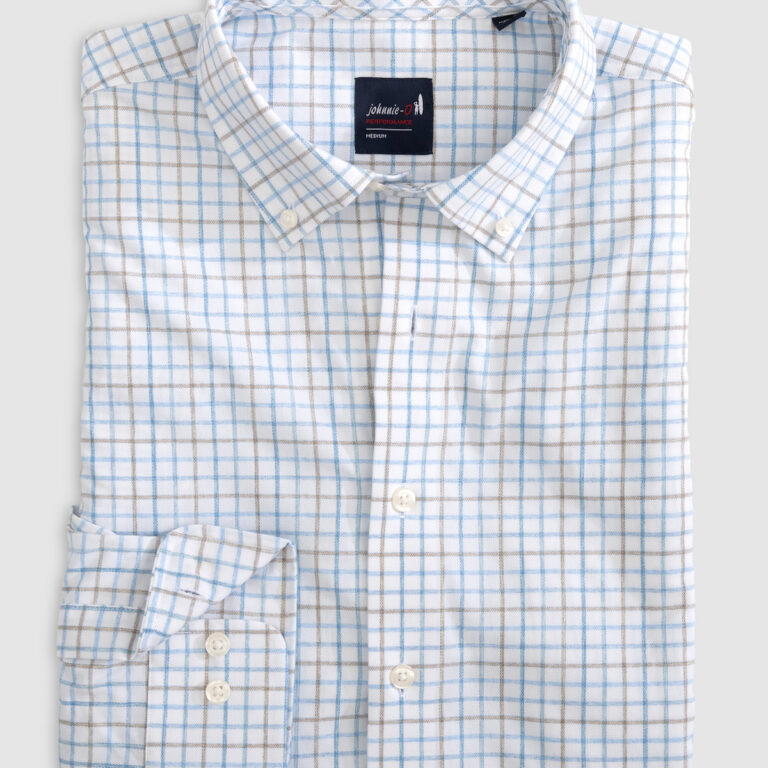 Johnnie-O Paddock Performance Button-Down in Maliblu