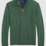 Johnnie-O Raynor Merino Quarter-Zip in Forged
