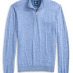 Johnnie-O Raynor Merino Quarter-Zip in Maliblu