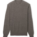 Johnnie-O Ronald Merino Crewneck Sweater in Mocha