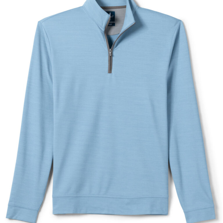 Johnnie-O Sof Tech Quarter-Zip in Carbon Fiber