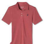 Johnnie-O Stevie Youth Polo in Racing Red